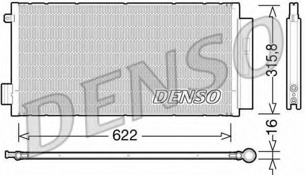 Конденсатор, кондиционер DENSO DCN09044