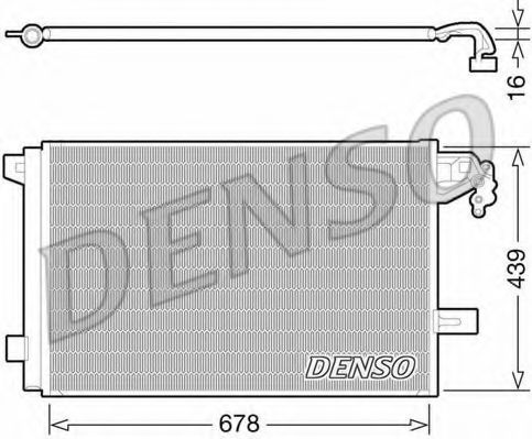 Конденсатор, кондиционер DENSO DCN32063