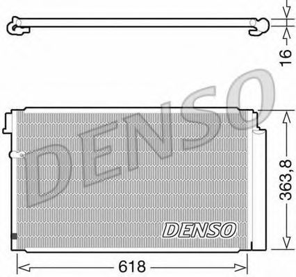 Конденсатор, кондиционер DENSO DCN40011