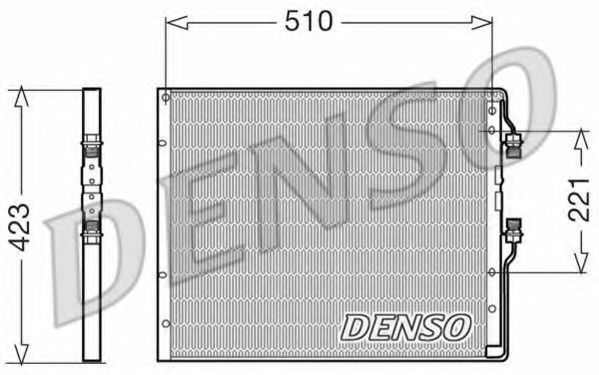 Конденсатор, кондиционер DENSO DCN12101