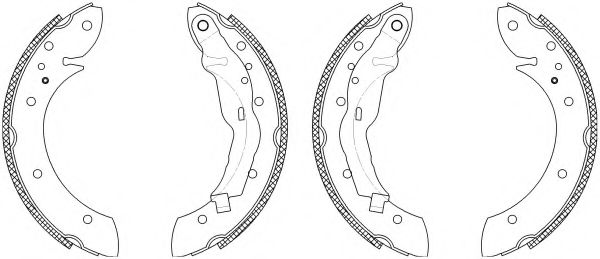 Комплект тормозных колодок MINTEX MSK147