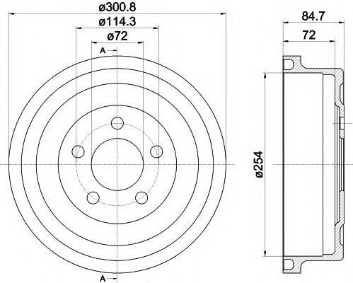 Тормозной барабан MINTEX MBD367