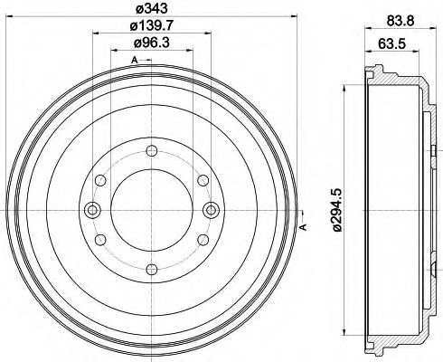 Тормозной барабан MINTEX MBD368