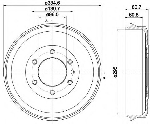Тормозной барабан MINTEX MBD369