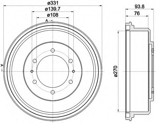 Тормозной барабан MINTEX MBD371