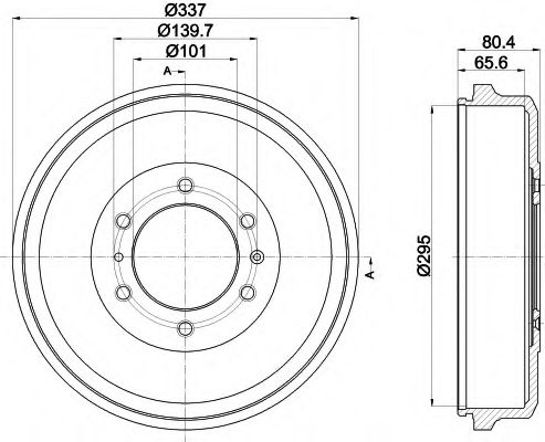 Тормозной барабан MINTEX MBD374