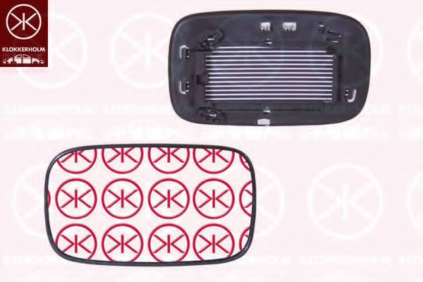 Зеркальное стекло, наружное зеркало KLOKKERHOLM 90091061