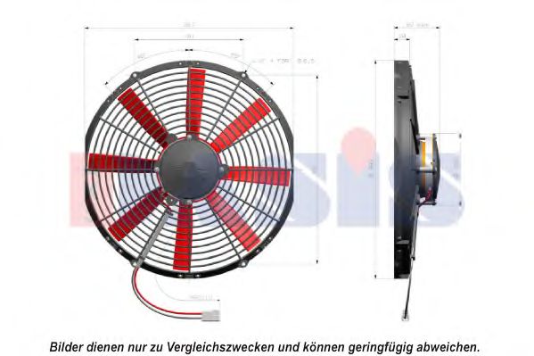 Вентилятор, охлаждение двигателя AKS DASIS 8200831
