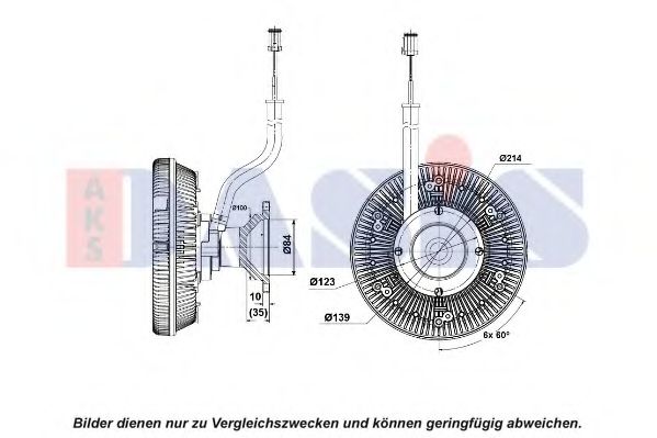 Сцепление, вентилятор радиатора AKS DASIS 278028N
