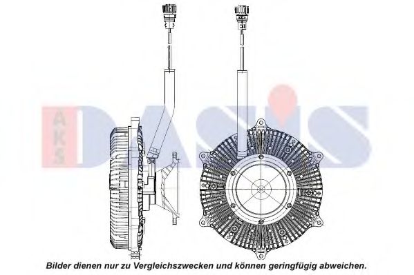Сцепление, вентилятор радиатора AKS DASIS 138087N