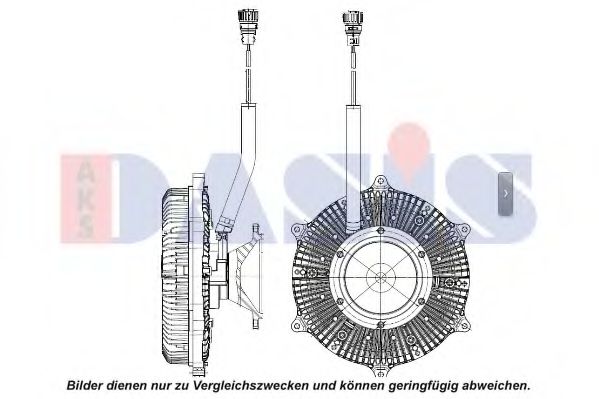 Сцепление, вентилятор радиатора AKS DASIS 138086N