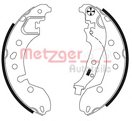 Комплект тормозных колодок METZGER MG 130