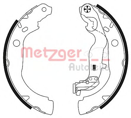 Комплект тормозных колодок METZGER MG 131