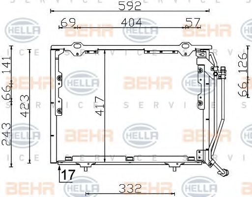 Конденсатор, кондиционер DELPHI DIESEL TSP0225327