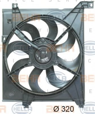 Вентилятор, охлаждение двигателя BEHR HELLA SERVICE 8EW 351 043-181