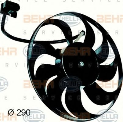 Вентилятор, охлаждение двигателя BEHR HELLA SERVICE 8EW 351 043-311