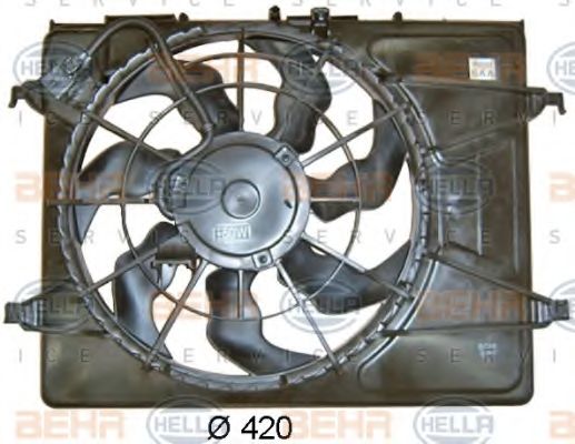 Вентилятор, охлаждение двигателя BEHR HELLA SERVICE 8EW 351 043-351