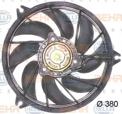 Вентилятор, охлаждение двигателя BEHR HELLA SERVICE 8EW 351 043-791