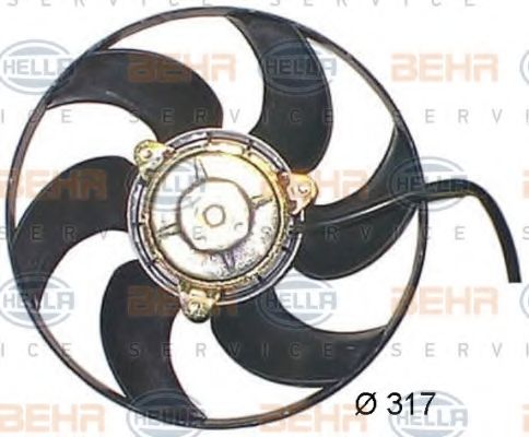 Вентилятор, охлаждение двигателя BEHR HELLA SERVICE 8EW 351 044-181