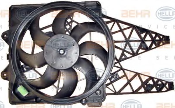 Вентилятор, охлаждение двигателя BEHR HELLA SERVICE 8EW351149071