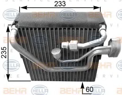 Испаритель, кондиционер BEHR HELLA SERVICE 8FV 351 210-651