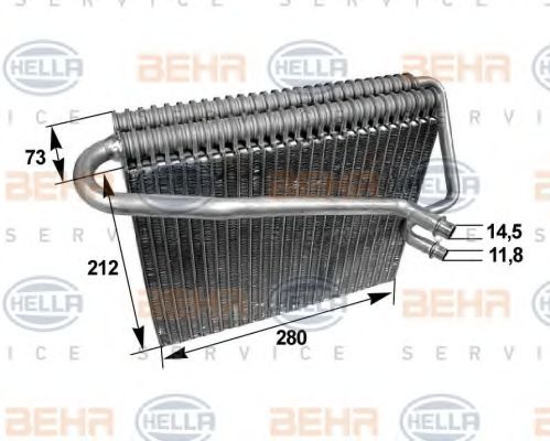 Испаритель, кондиционер BEHR HELLA SERVICE 8FV 351 211-031