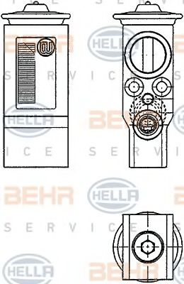 Расширительный клапан, кондиционер BEHR HELLA SERVICE 8UW 351 234-231