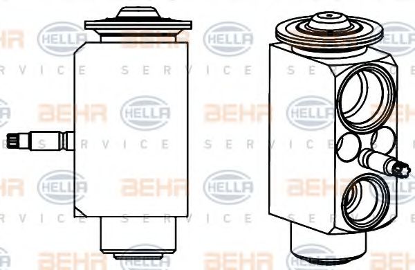 Расширительный клапан, кондиционер BEHR HELLA SERVICE 8UW 351 234-551