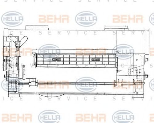 Заслонка отопителя BEHR HELLA SERVICE 8FH 351 312-341