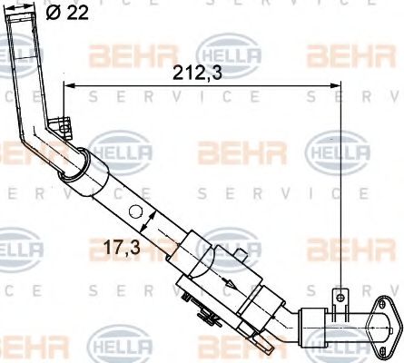 Регулирующий клапан охлаждающей жидкости BEHR HELLA SERVICE 9XL 351 328-031