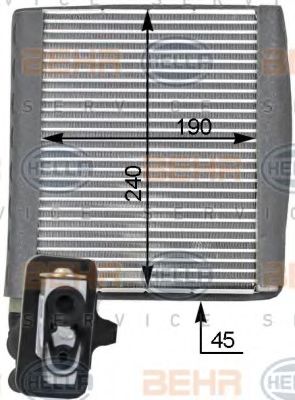 Испаритель, кондиционер BEHR HELLA SERVICE 8FV 351 331-331