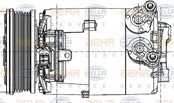 Компрессор, кондиционер VISTEON 9G9N19D629LE