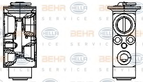 Расширительный клапан, кондиционер BEHR HELLA SERVICE 8UW 351 336-151