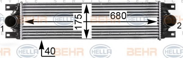 Интеркулер BEHR HELLA SERVICE 8ML 376 700-641