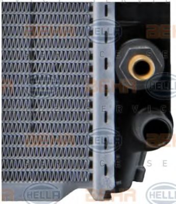Радиатор, охлаждение двигателя BEHR HELLA SERVICE 2109031