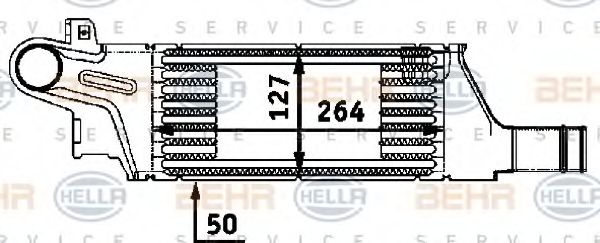 Интеркулер BEHR HELLA SERVICE 8ML 376 723-201