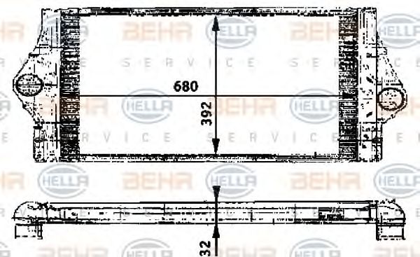 Интеркулер BEHR HELLA SERVICE 8ML 376 723-211