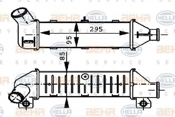 Интеркулер BEHR HELLA SERVICE 8ML 376 723-251