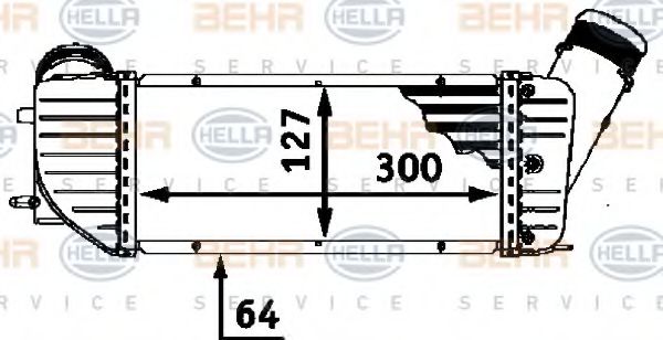 Интеркулер BEHR HELLA SERVICE 8ML 376 723-371