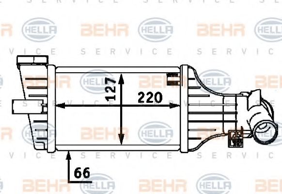 Интеркулер BEHR HELLA SERVICE 8ML 376 723-411