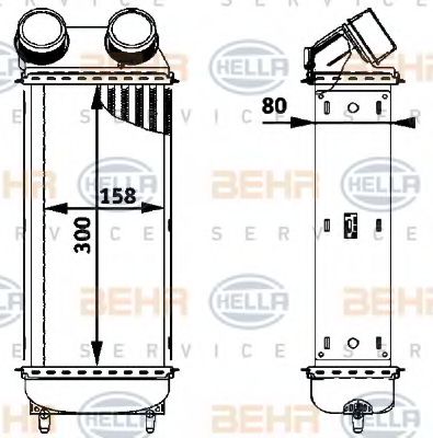 Интеркулер BEHR HELLA SERVICE 8ML 376 723-561