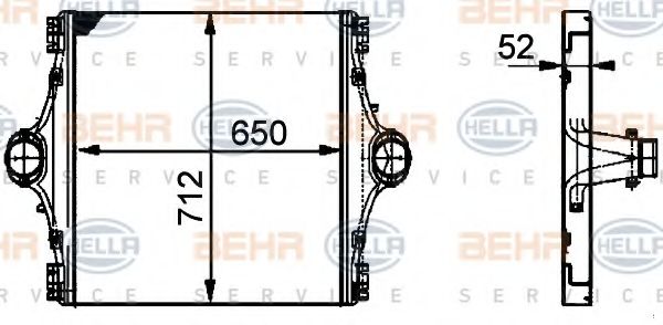 Интеркулер BEHR HELLA SERVICE 8ML 376 724-031