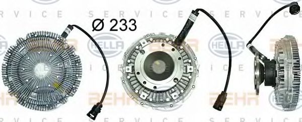 Сцепление, вентилятор радиатора BEHR HELLA SERVICE 8MV 376 731-401