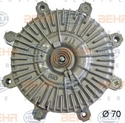 Сцепление, вентилятор радиатора BEHR HELLA SERVICE 8MV 376 734-481