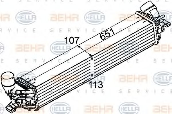 Интеркулер BEHR HELLA SERVICE 8ML 376 745-731