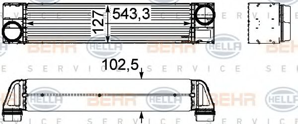 Интеркулер BEHR HELLA SERVICE 8ML 376 746-051