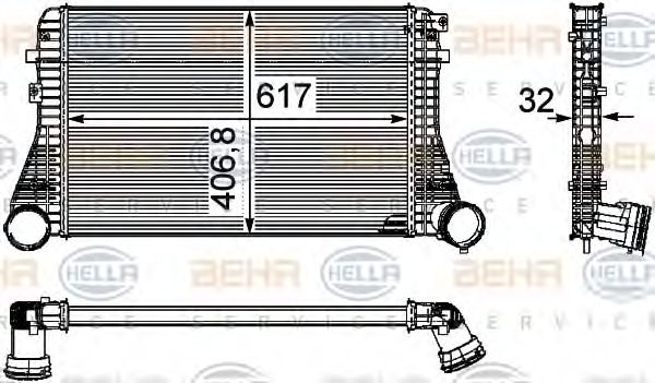 Интеркулер BEHR HELLA SERVICE 8ML 376 746-061