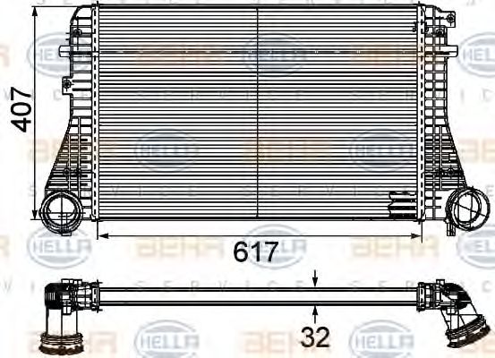 Интеркулер BEHR HELLA SERVICE 8ML 376 746-201