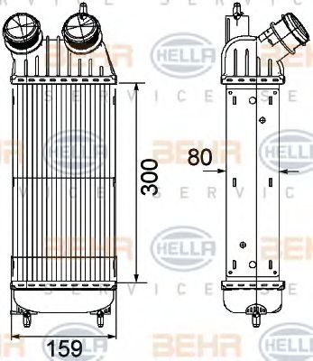 Интеркулер BEHR HELLA SERVICE 8ML 376 746-211