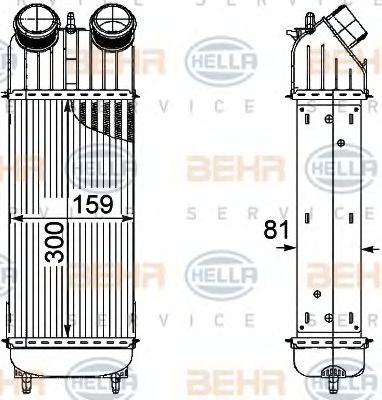 Интеркулер BEHR HELLA SERVICE 8ML 376 746-221